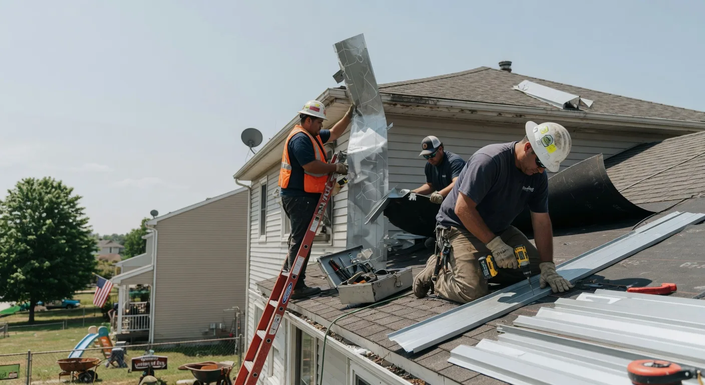Storm Damage Metal Roof Repair in Parishville, NY